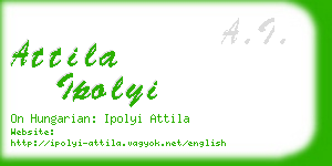 attila ipolyi business card